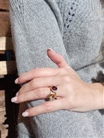 Ring Marco Bicego Woman Jaipur in Yellow Gold Quarzo AB632-QG01 - AB632-QG01